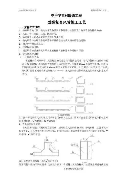 双面铝箔酚醛复合风管施工工艺