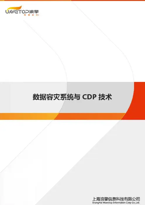 数据容灾系统与CDP技术