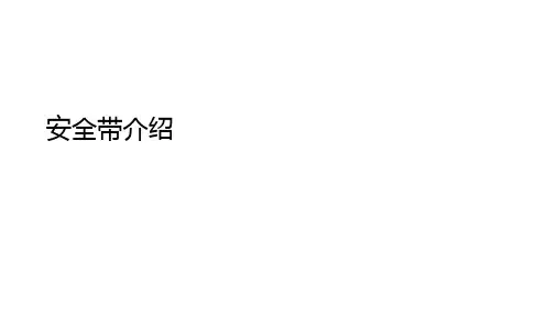 安全带介绍PPT课件