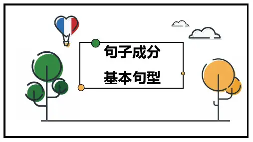 初高中衔接英语句子成分和基本句型课件
