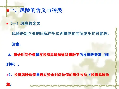 风险收益均衡观念