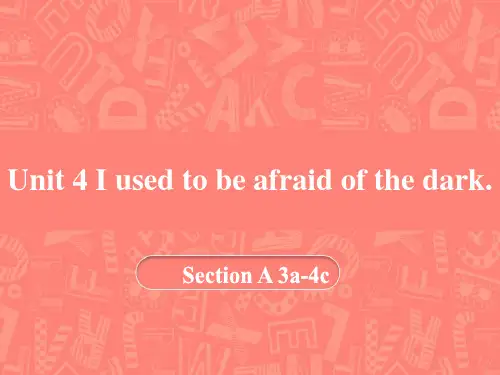 人教版九年级英语上 Unit 4 Section A(3a-4c)课件