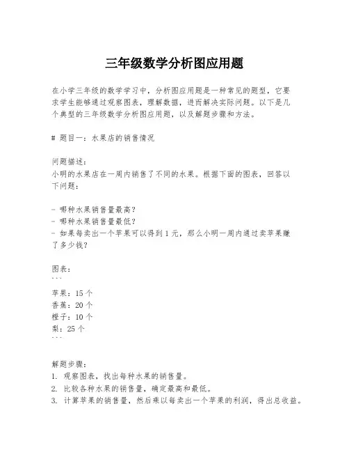 三年级数学分析图应用题