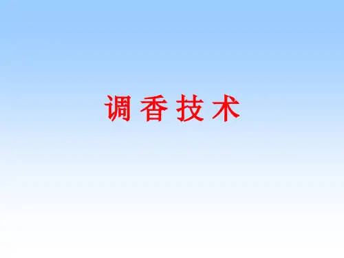 烟草调香技术综述