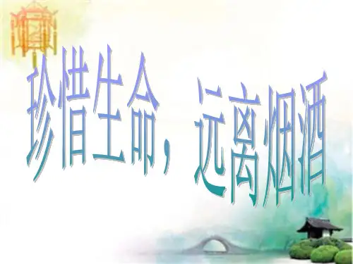 远离烟酒主题班会主题班会精品课件 公开课一等奖课件PPT
