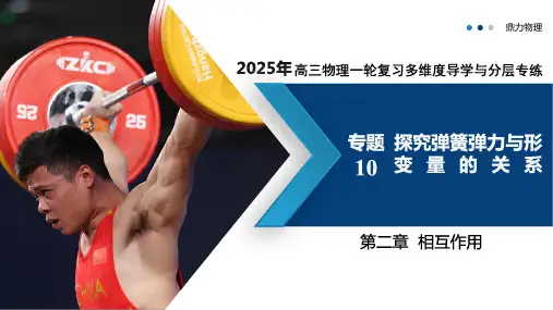 专题10  探究弹簧弹力与形变量的关系(复习课件)