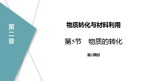 浙教版九年级科学上册《物质的转化》PPT优质课件