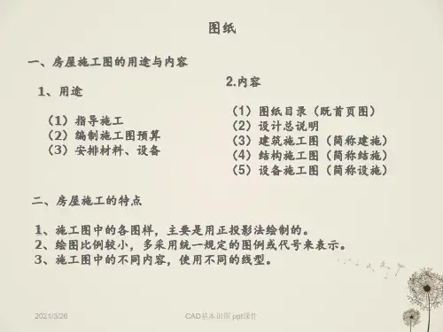 CAD基本识图 ppt课件