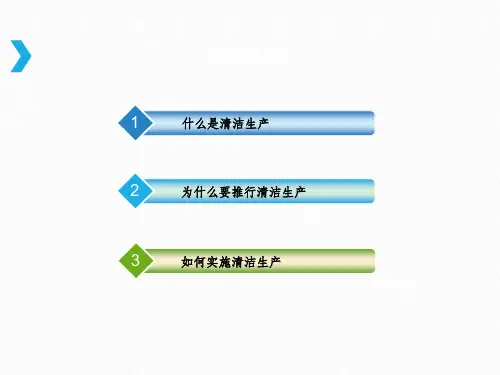 清洁生产培训PPT