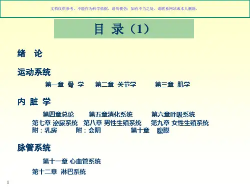 运动解剖学骨课件