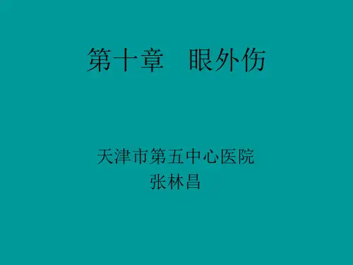 第十章   眼外伤
