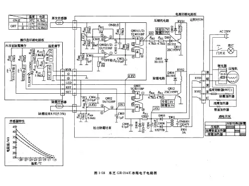 东芝冰箱电路