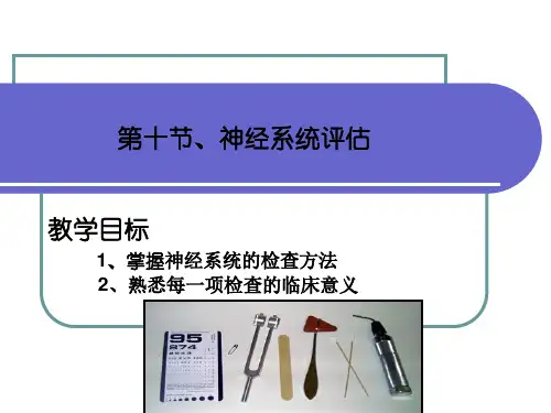 健康评估-课程课件-17神经系统评估