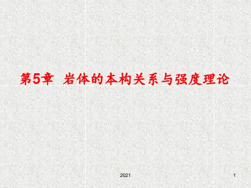 岩石力学第5章-岩体的本构关系与强度理论PPT课件