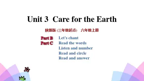 《Care for the Earth》PPT教学课件(第4课时)