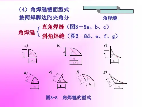 钢结构角焊缝