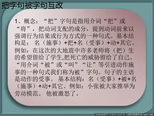 把字句被字句互改
