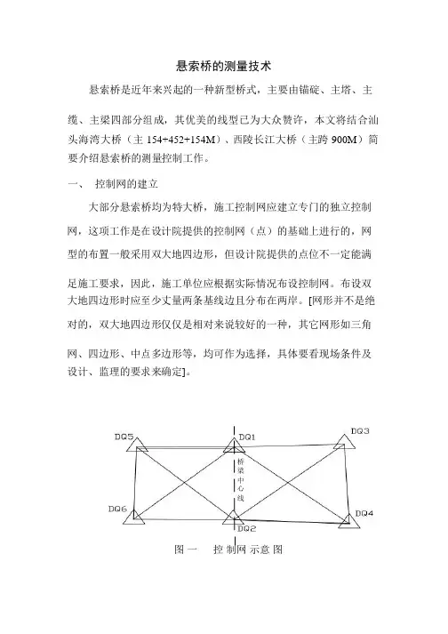 悬索桥的测量技术