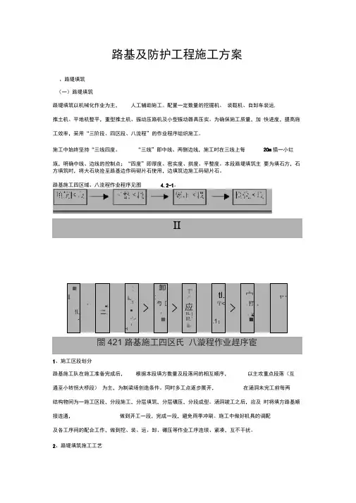 路基及防护工程施工方案