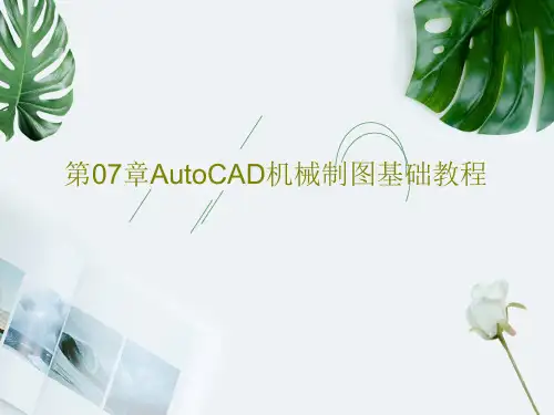 第07章AutoCAD机械制图基础教程PPT216页