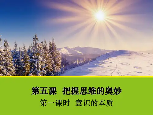 政治《意识的本质》