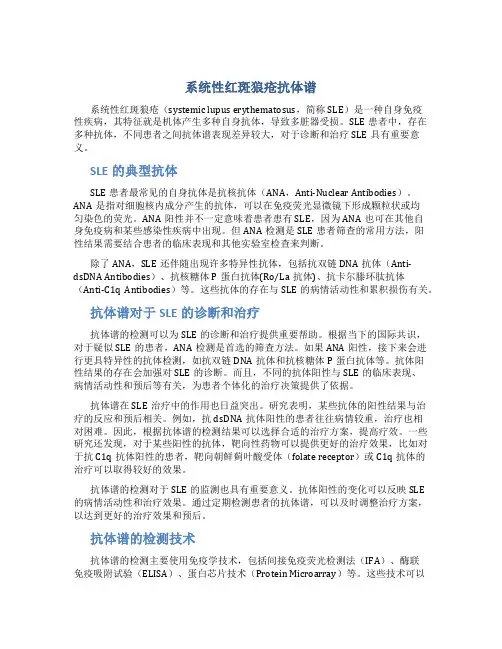 系统性红斑狼疮抗体谱