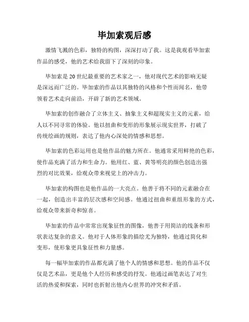 毕加索观后感