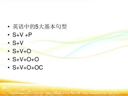 英语基本句型