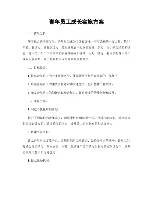 青年员工成长实施方案