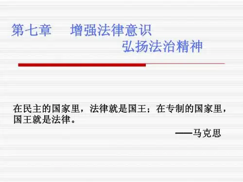 思想道德修养与法律基础第七章