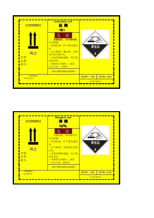 安全标签10个
