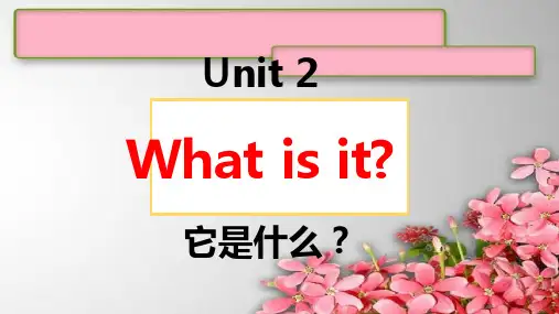 Unit2Whatisit？(课件)-新概念英语青少版1A
