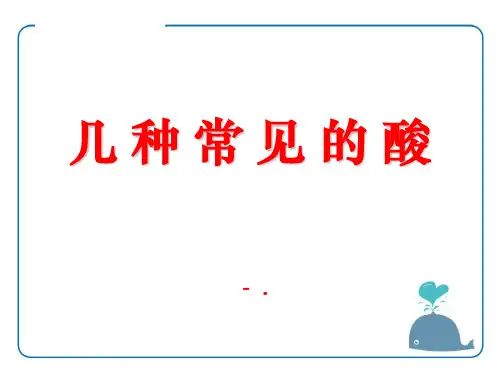 《几种常见的酸》酸与碱PPT课件