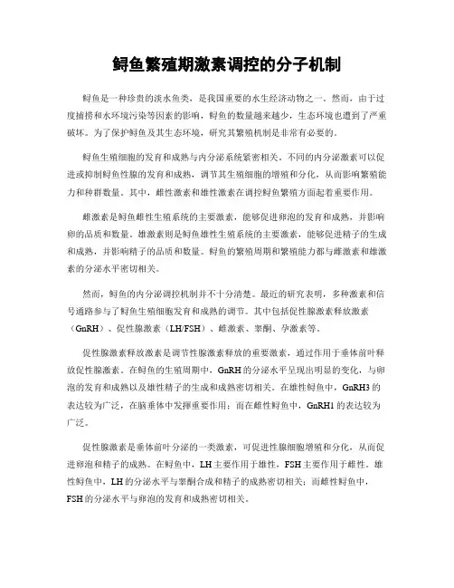 鲟鱼繁殖期激素调控的分子机制