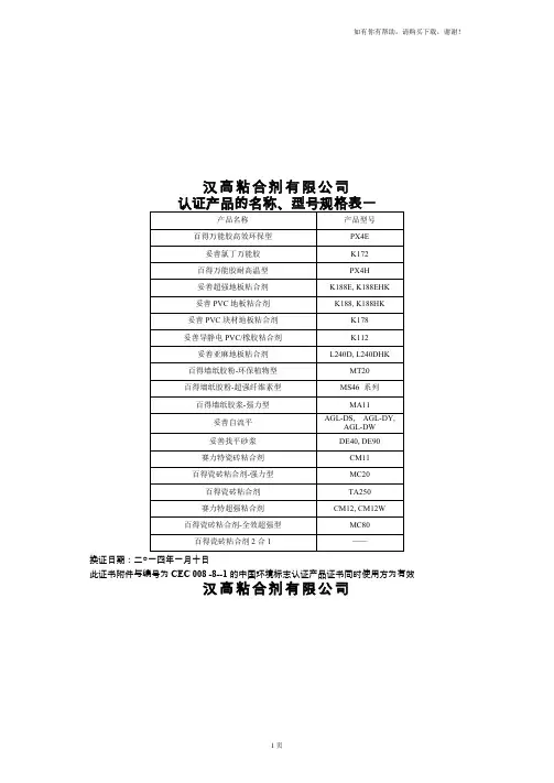 中国环境标志产品认证证书