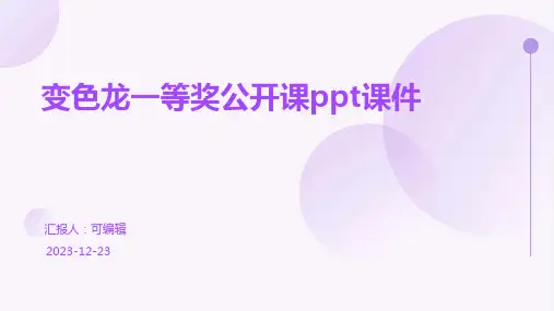 变色龙一等奖公开课PPT课件