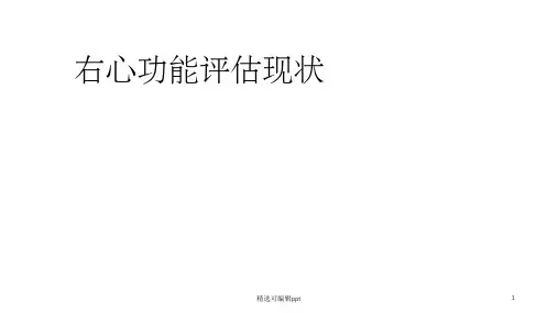 右心功能评估：现状与展望