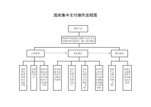 国库集中支付流程图