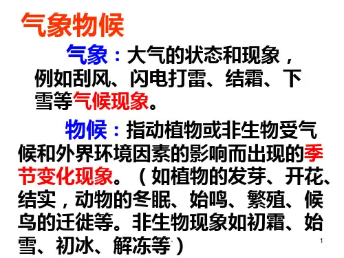 九年级语文上册第单元专题气象物候PPT课件