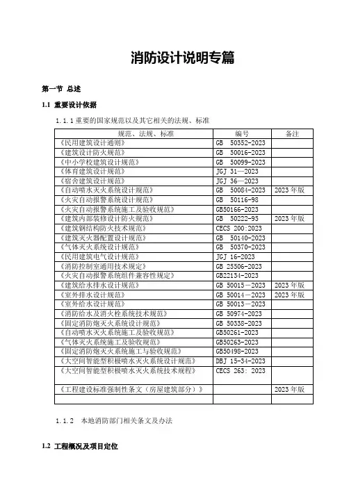 中学新校区工程消防专篇