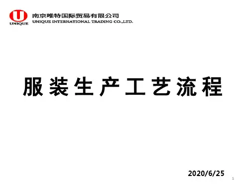 服装生产工艺流程.演示课件