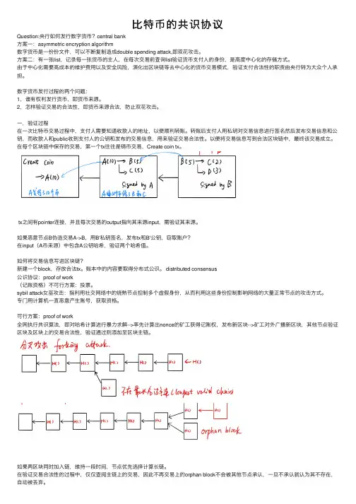 比特币的共识协议