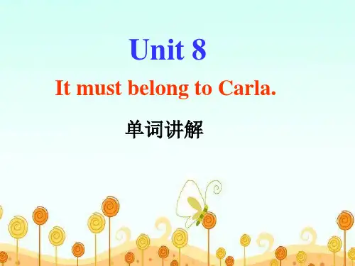 九年级新教材unit 8 单词讲解精美课件(共25张PPT)
