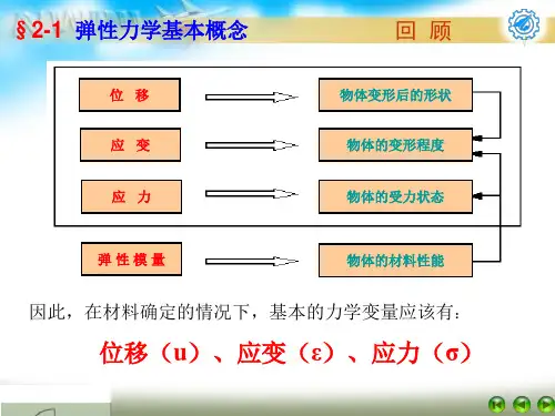 弹性力学平面应力平面应变问题