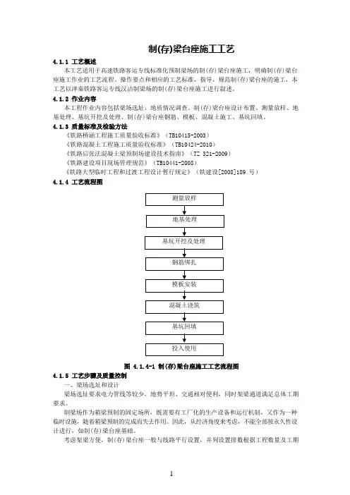 制(存)梁台座施工工艺