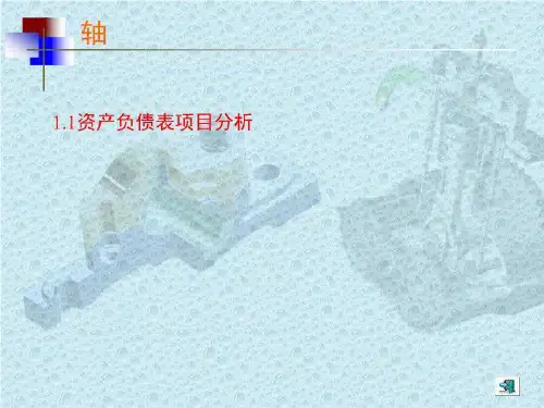 1.1资产负债表项目分析