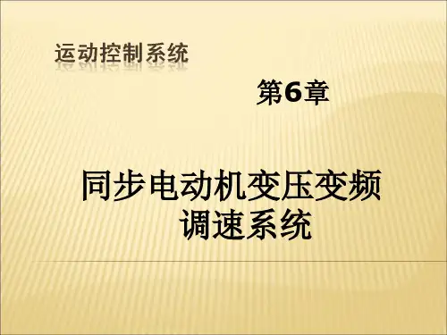 运动控制系统-第6章 同步电动机变压变频调速系统