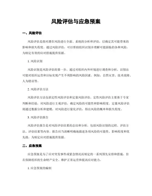 风险评估与应急预案