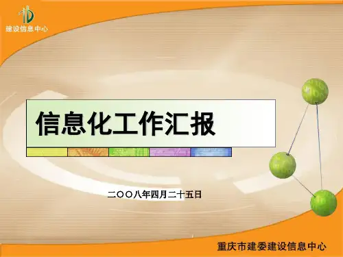 信息化工作汇报1PPT