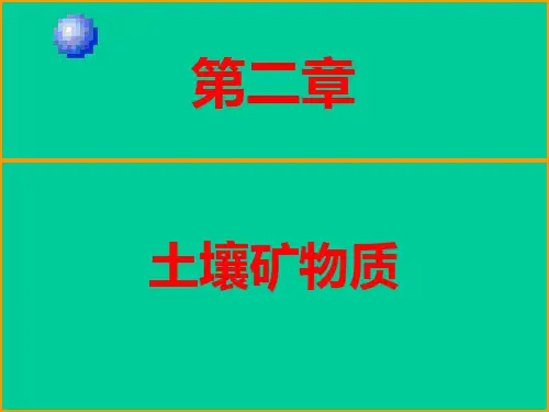 第二章--土壤矿物质7PPT课件